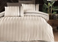 Постельное белье сатин delux First Choice - Artwel Champagne (Turkey), полуторный